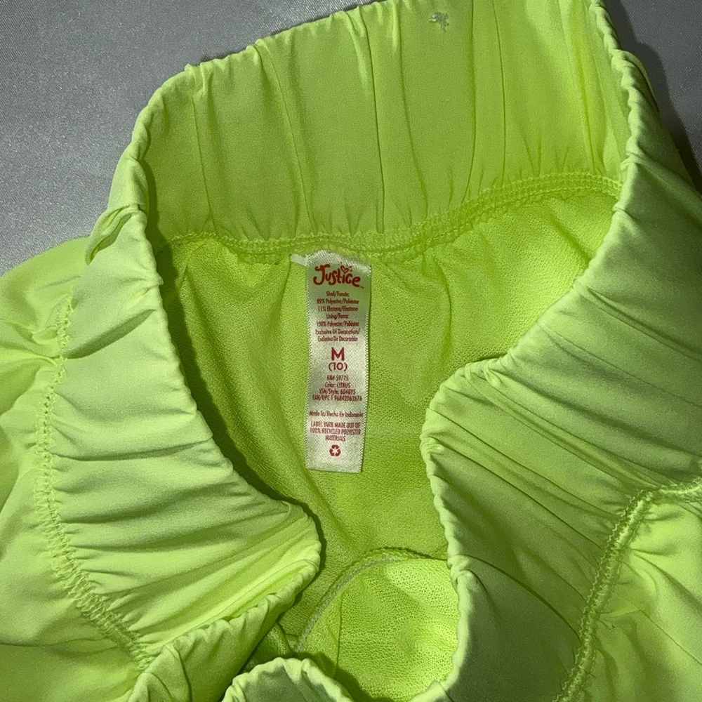 Justice Sport Girls Shorts Size M (10) Neon